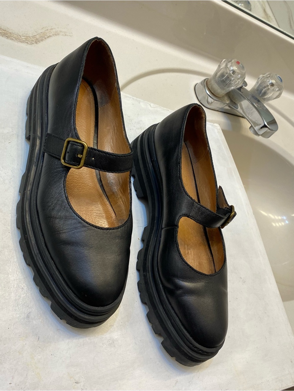 MadeWell Freya platform lugsole Mary Jane size 8 great condition great bottom